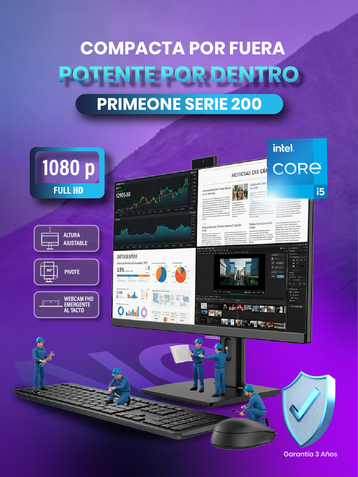 aio vastec pivot 24puldf 27pulg movil