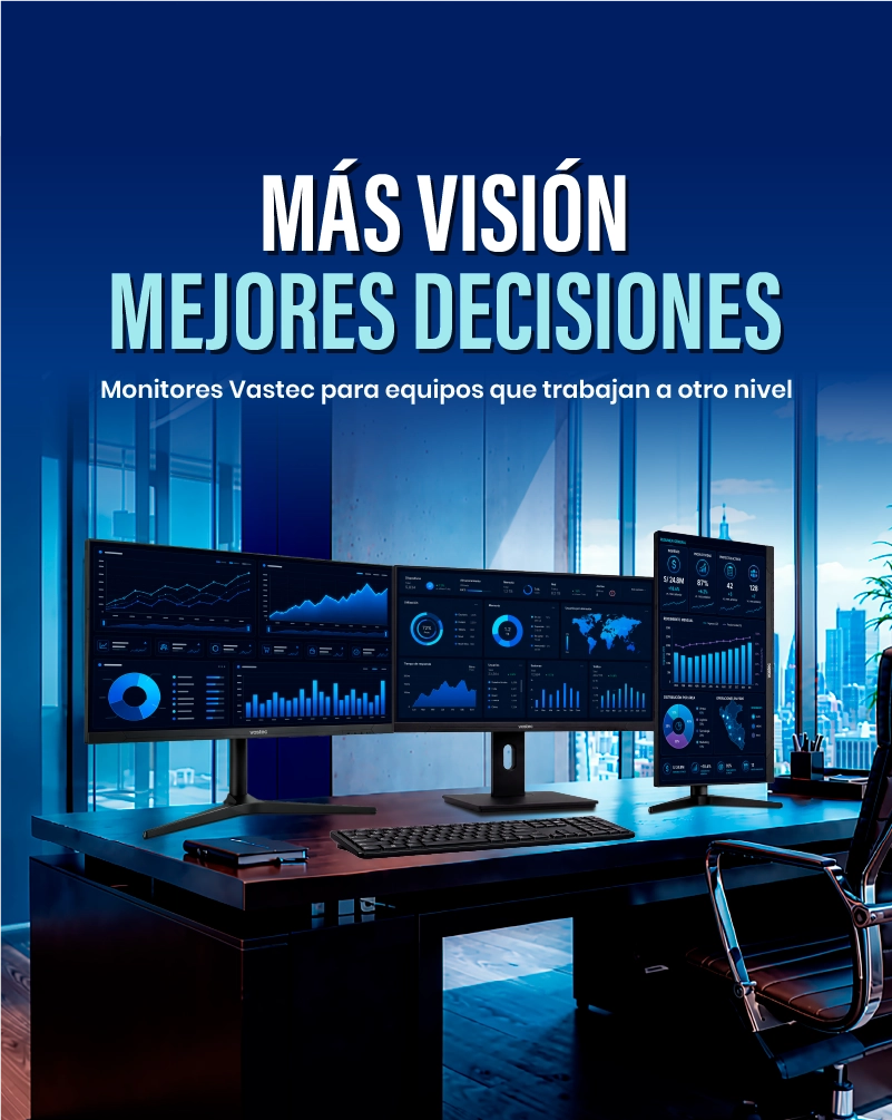 monitor vastec pivoteable FHD